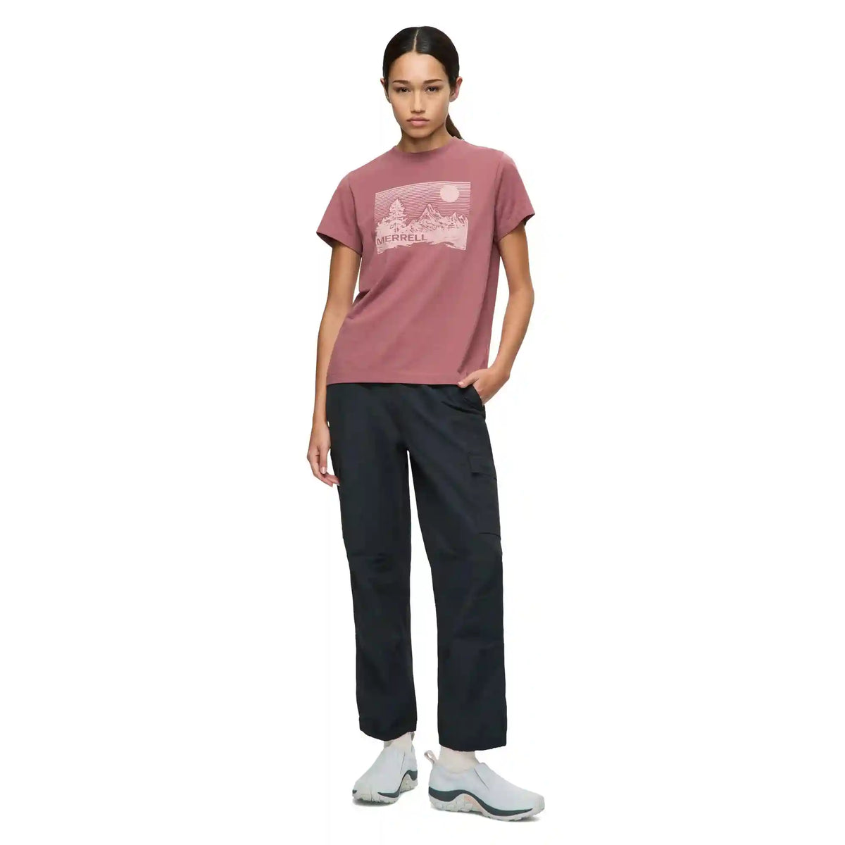 Stripe Landscape Graphic Crew Tee