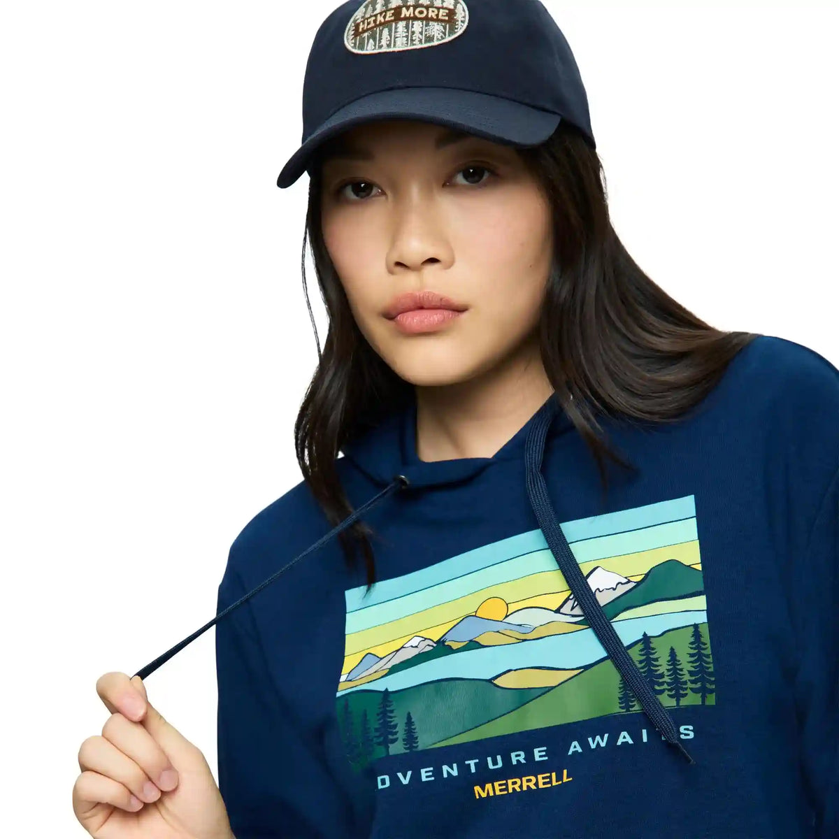 Await Adventure Semi-Cropped Graphic Hoody