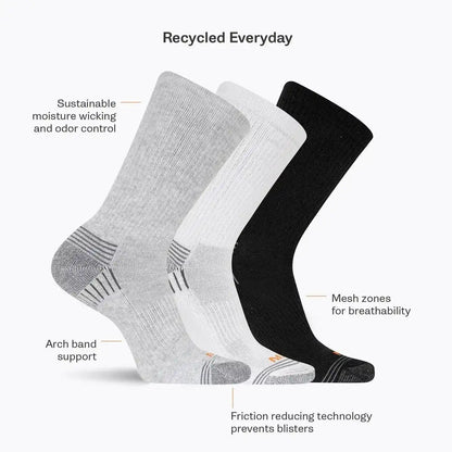 Recycled Everyday Crew Sock 3 Pack