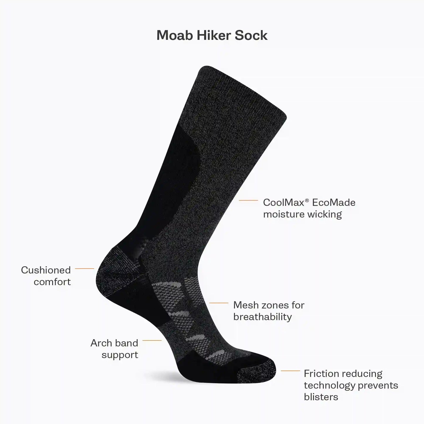 Moab Hiking Quarter Sock