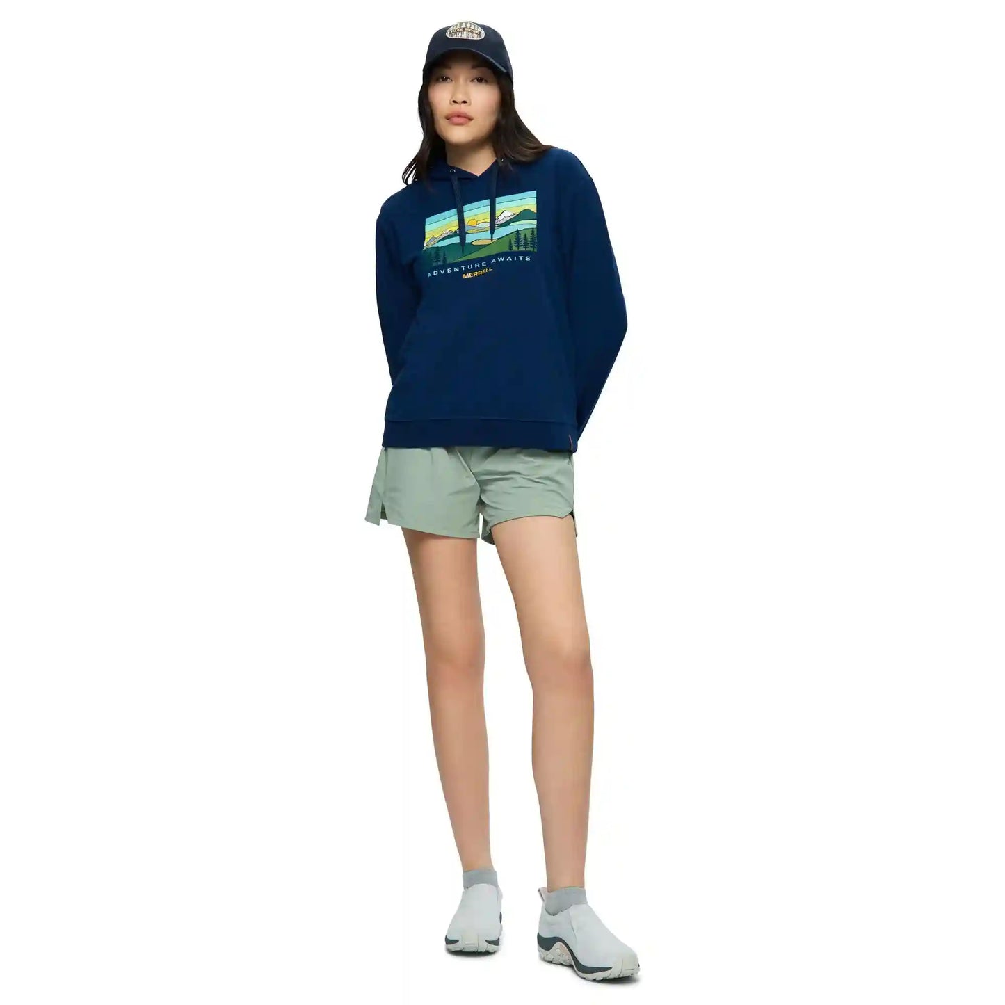 Await Adventure Semi-Cropped Graphic Hoody