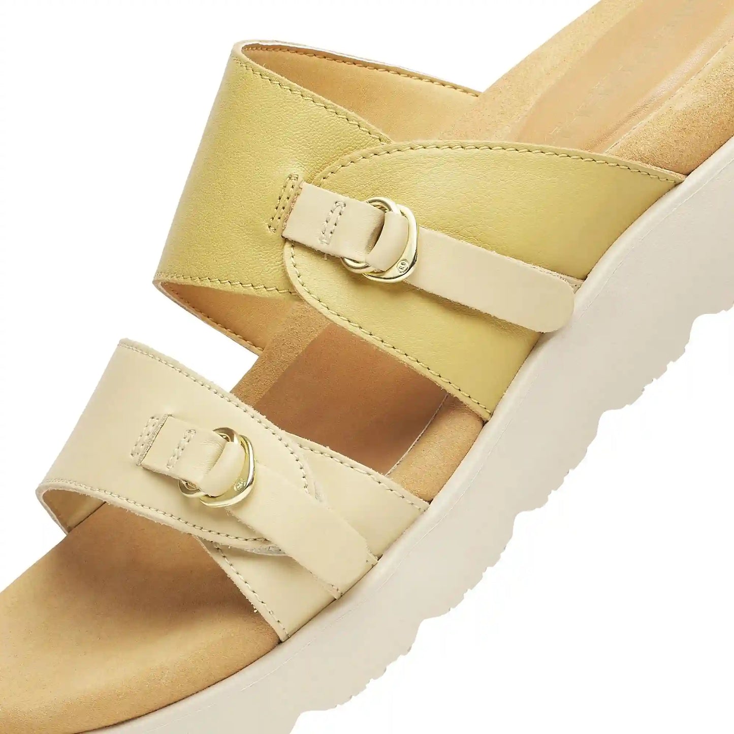 Fleur Leather Slide