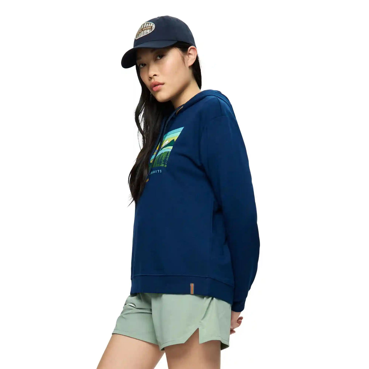 Await Adventure Semi-Cropped Graphic Hoody