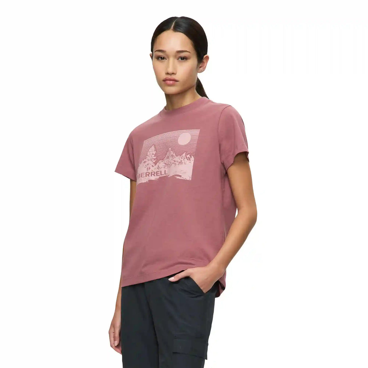 Stripe Landscape Graphic Crew Tee