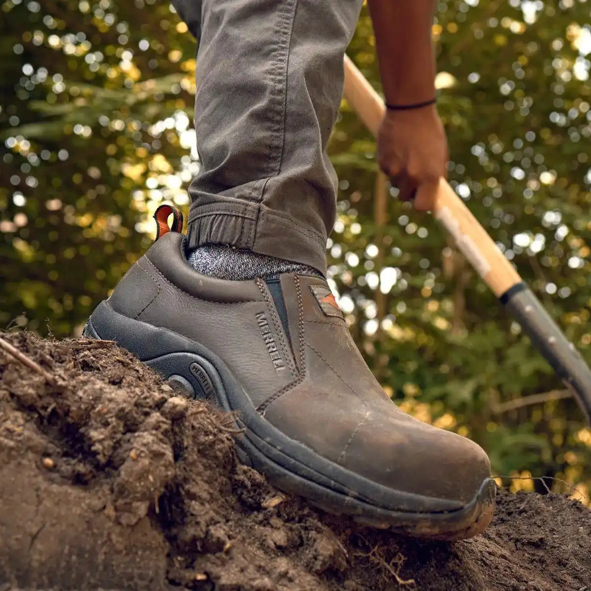 Jungle Moc Leather Hi-Vis Carbon Fiber Low Wide Width